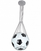 Настольная лампа МЯЧ черно-белая h-30cm d-25cm E27 1*40w