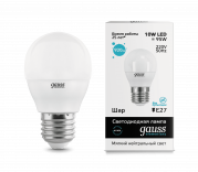 Лампа Gauss LED Elementary Globe 6W E27 6500K 470lm1/10/100