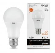 Лампа Gauss Elementary LED A60 20W E27 2700K 1/10/50