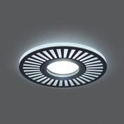 Св-к Backlight BL135 Кругл./узор Чёрный,/алюм.акрил/ Gu5.3, 3W, LED 4000K 1/40