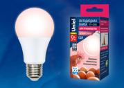 Лампа светодиодная диммируемая для птиц LED-A60-9W/SCEP/E27/FR/DIM IP65 PLO65WH. Спектр для яйценоск