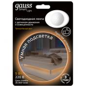 Умная подсветка 5W 2700K 1.2м IP65 sensor (с датч. движения и освещённости)