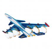 Светильник Kink Light БОМБАРДИРОВЩИК голубой w95*95 h20 6*E14+71*0.05W LED. С пультом ДУ