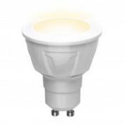 Лампа светодиодная LED-JCDR 6W/WW/GU10/FR «JCDR», матовая. Серия ЯРКАЯ.Теплый белый све