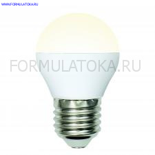 Лампа светодиодная LED-G45-6W/WW/E27/FR/MB PLM11WH «Шар», матов. Серия Multibright Тепл.бел 3000К