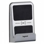 Беспроводное зарядное устройство Qi 1А IP66 IK08, Legrand Mosaic Алюминий