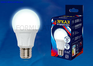 Лампа светодиодная LED-A60 10W/NW/E27/FR PLP01WH(1/10)РАСПРОДАЖА