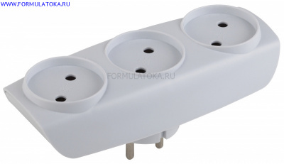 Тройник 3гн б/з белый SP-3-W Эра 1/10