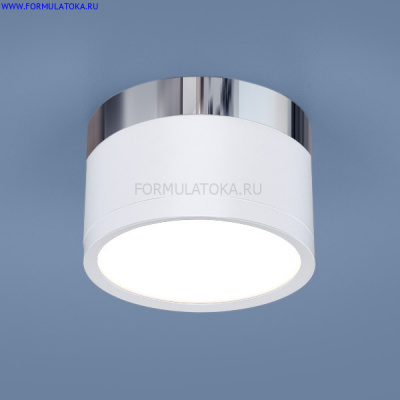 Св-к LED DLR029 10W 4200K белый матовый/хром