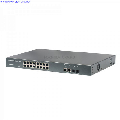 Коммутатор. 18 POE Ethernet 10/100Мб портов, 1 порт Ehternet 1000 Мбит/с. FE-1016POE