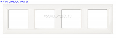 Юнг Рамка четверная Jung Eco Profi, белая ECO Profi 1/10/100
