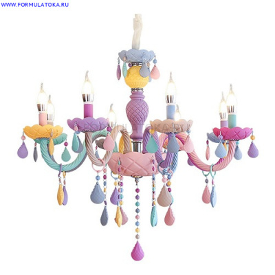 Подвесной светильник Kink Light АСТРИД мультиколор d69 h60 E14 8*40w
