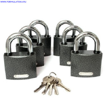 Замки навесные Apecs PD-01-63 (6Locks+5Keys) 11651