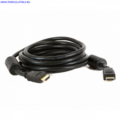 Шнур  HDMI - HDMI gold  5М с фильтрами